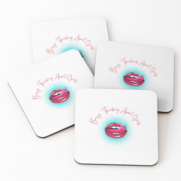 Item preview, Busy Thinking About Girls Funny Lesbian designed and sold by GeeHanz.