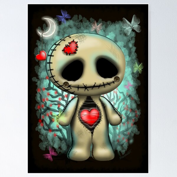 Love Creepy Cute Voodoo Doll Poster