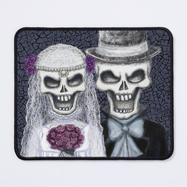 Item preview, Skull Wedding Dolls Portrait designed and sold by robwarnedesigns.