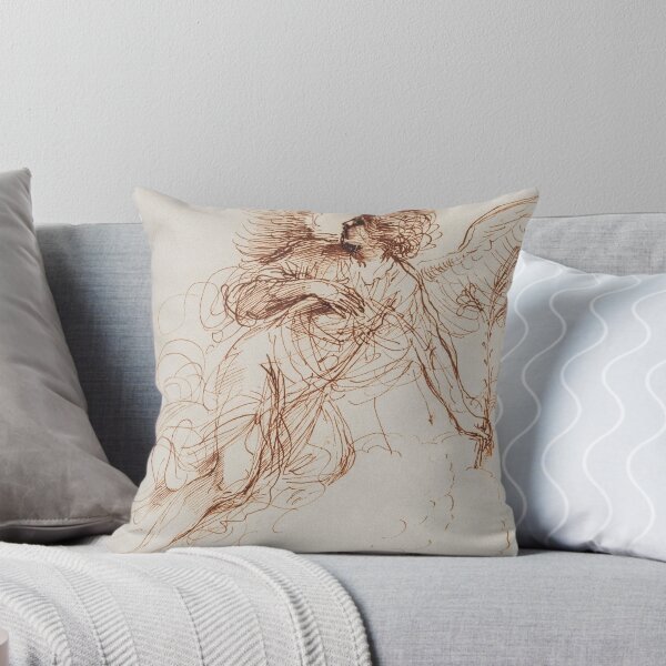 Item preview, Guercino (Giovanni Francesco Barbieri, 1591–1666) The Angel of the Annunciation 1646 Pen  designed and sold by apopofbeauty.