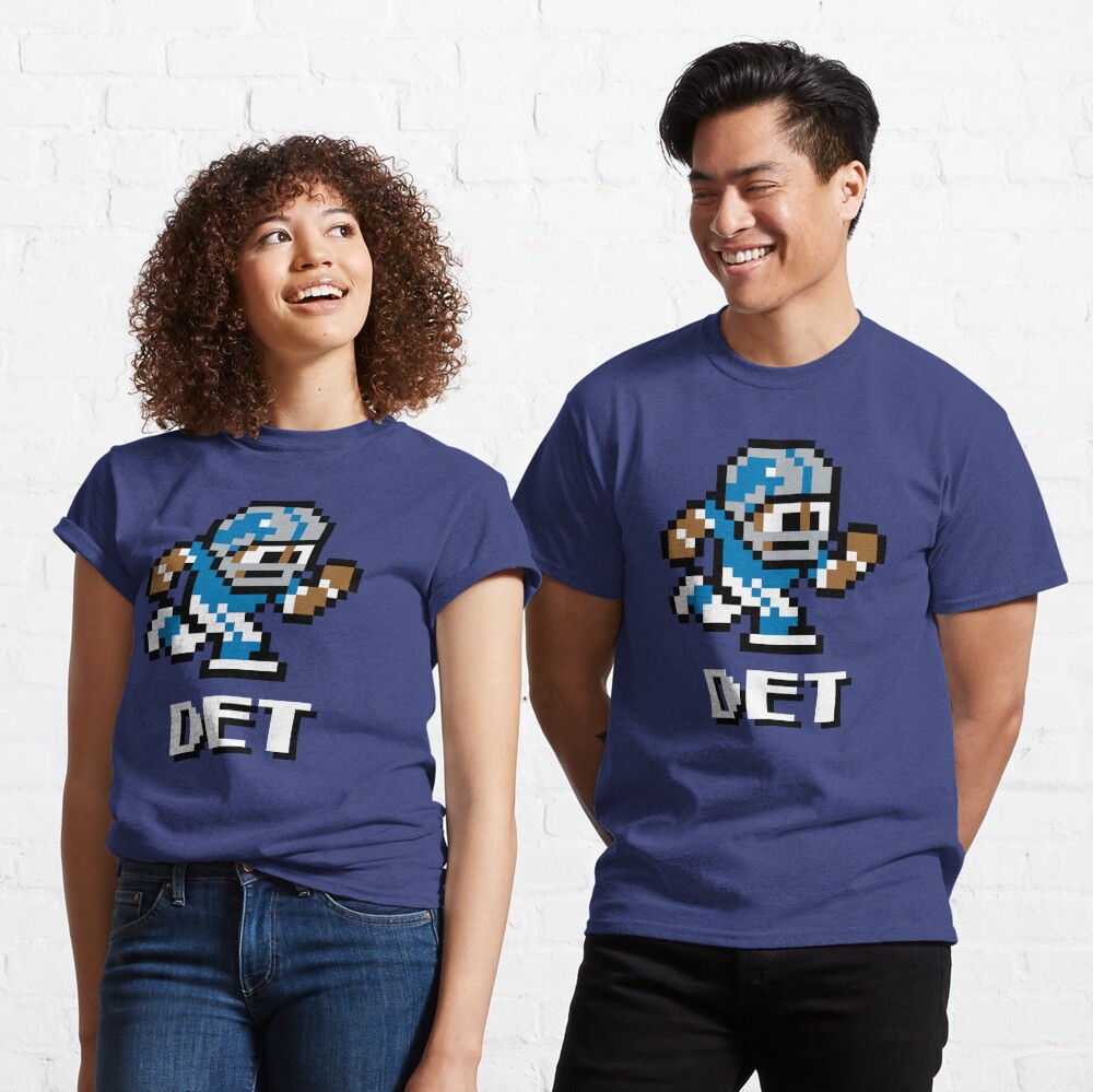 Detroit Lions Distressed Tecmo Bowl – Retro Graphic T-Shirts