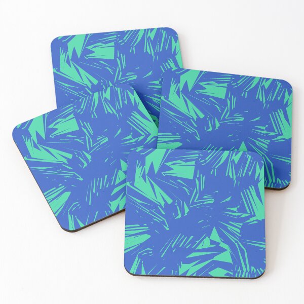 Item preview, Blue and Green Abstract Brush Texture Pattern Art designed and sold by patternsoup.