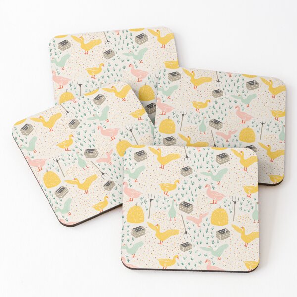 Item preview, Colorful geese in the farm designed and sold by Printables Passions.