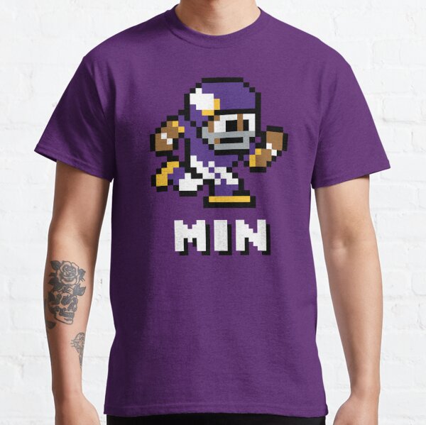 Adam Thielen MINNESOTA VIKINGS PIXEL ART 2 T-Shirt by Joe Hamilton