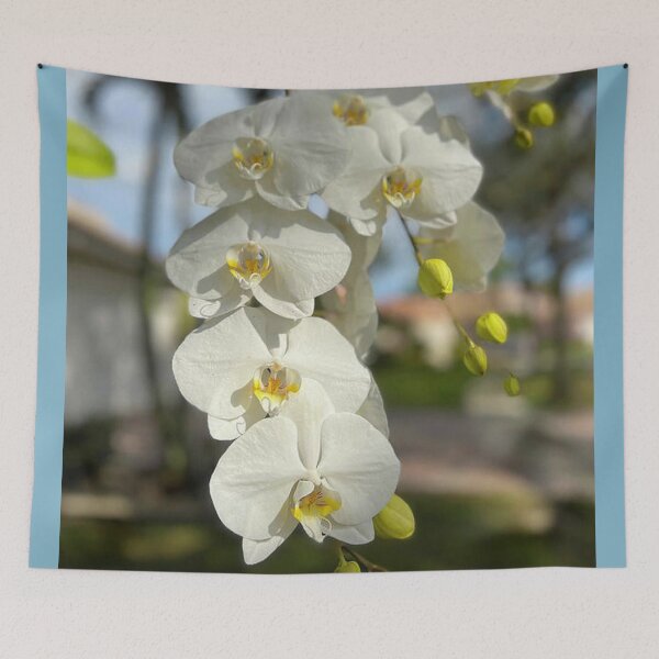 Item preview, White Orchids With Yellow designed and sold by KarenZuk.