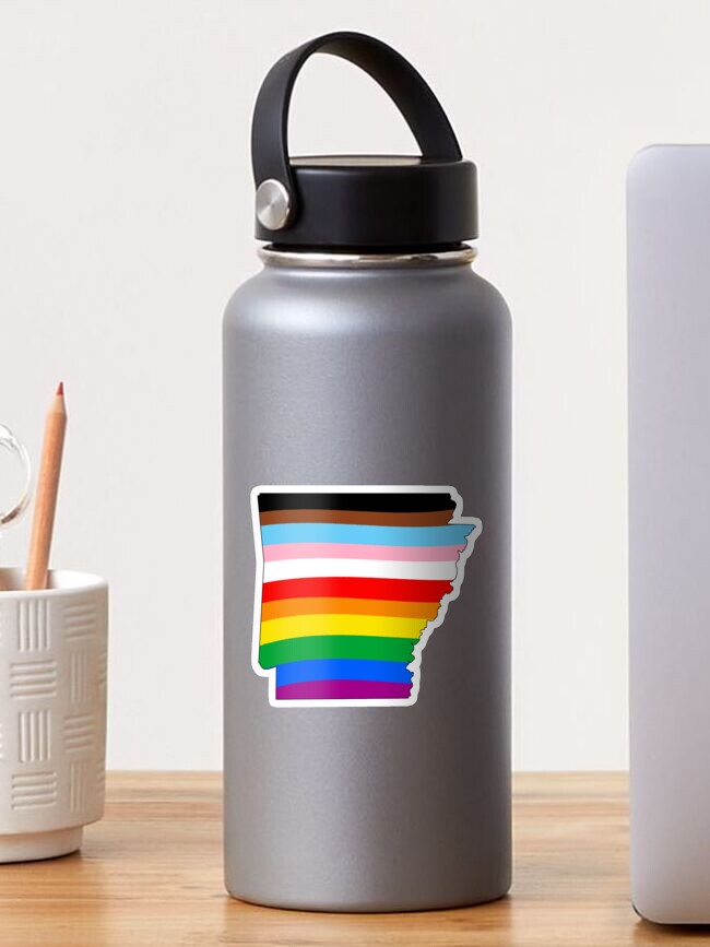 Thumbnail 1 of 3, Sticker, Arkansas Inclusive Pride designed and sold by Gayesthetic.