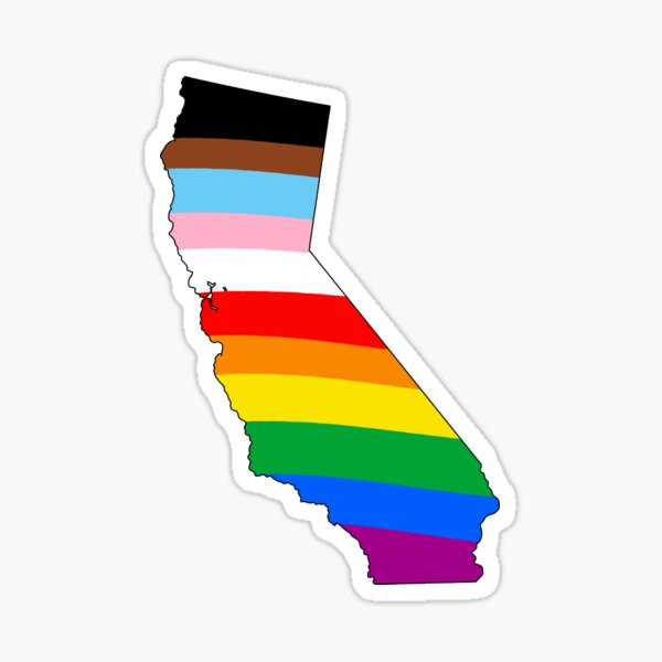 California Inclusive Pride Sticker