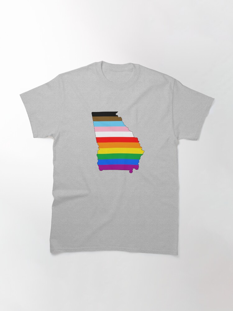 Thumbnail 3 of 7, Classic T-Shirt, Georgia Inclusive Pride designed and sold by Gayesthetic.