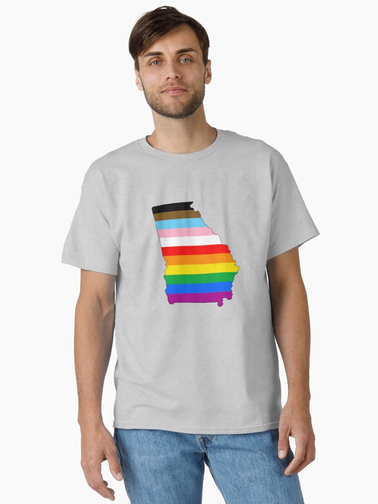 Thumbnail 2 of 7, Classic T-Shirt, Georgia Inclusive Pride designed and sold by Gayesthetic.