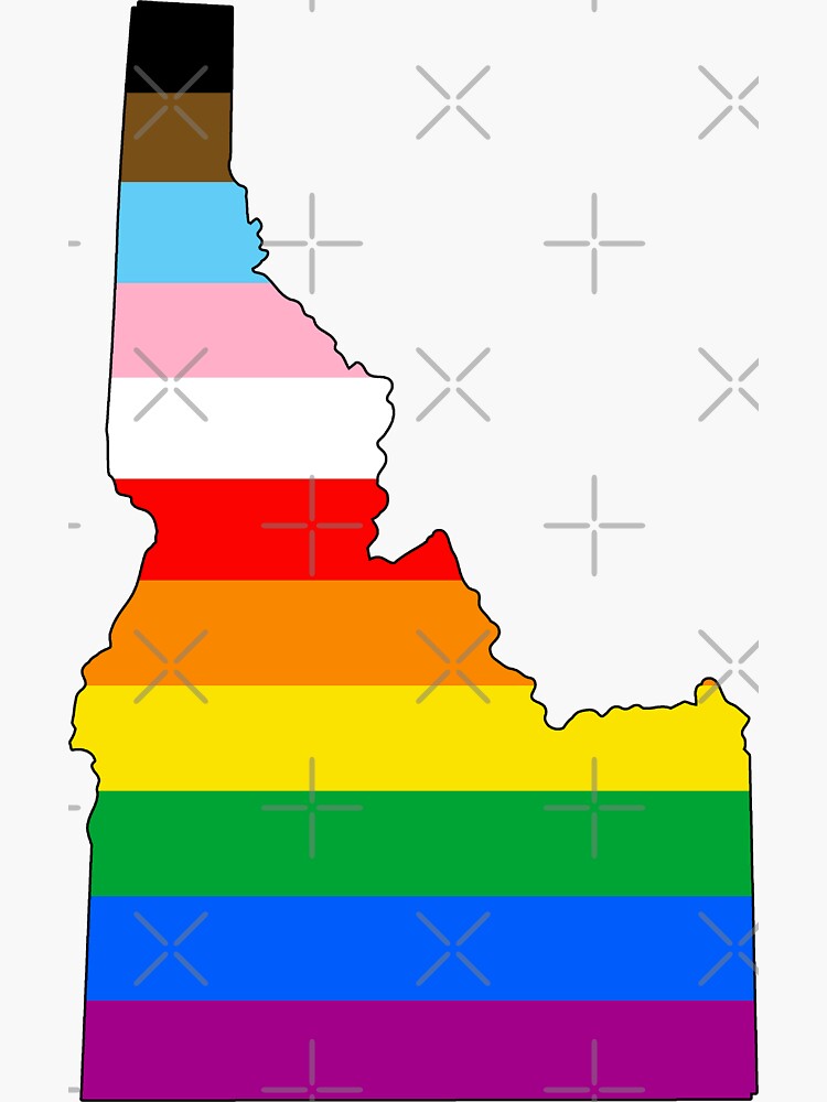 Thumbnail 3 of 3, Sticker, Idaho Inclusive Pride designed and sold by Gayesthetic.