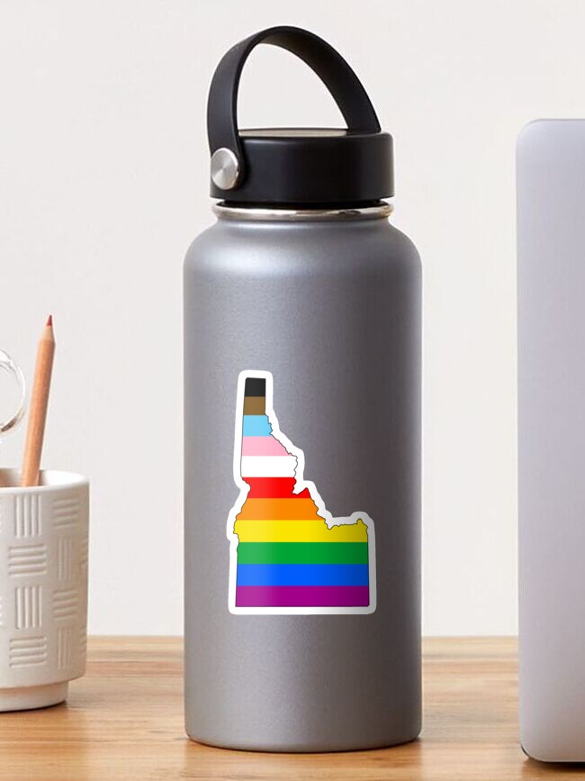 Thumbnail 1 of 3, Sticker, Idaho Inclusive Pride designed and sold by Gayesthetic.