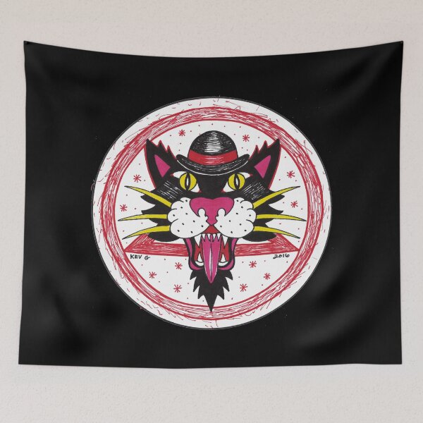 Item preview, Black Hat Cat - Art By Kev G designed and sold by ArtByKevG.