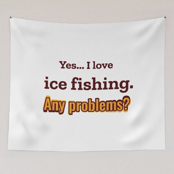 Item preview, I love Ice Fishing designed and sold by cooldesignsalot.