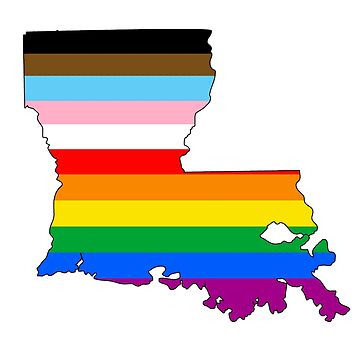 Artwork thumbnail, Louisiana Inclusive Pride by Gayesthetic