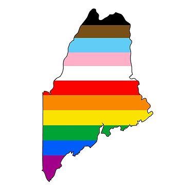 Artwork thumbnail, Maine Inclusive Pride by Gayesthetic