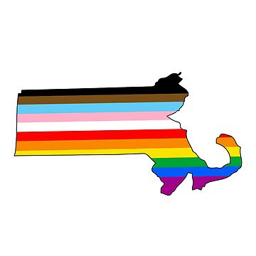 Artwork thumbnail, Massachusetts Inclusive Pride by Gayesthetic