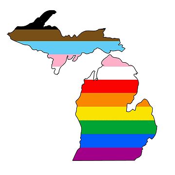 Artwork thumbnail, Michigan Inclusive Pride by Gayesthetic