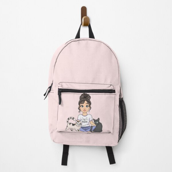 Item preview, Cute Cat Mom, 2 cats, cat parent, kitten Mom, chibi kitten Mom, crazy cat lady, cat obsessed designed and sold by Nelladraws.