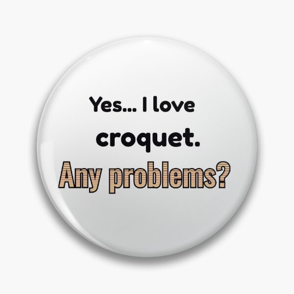 Item preview, I love Croquet designed and sold by cooldesignsalot.