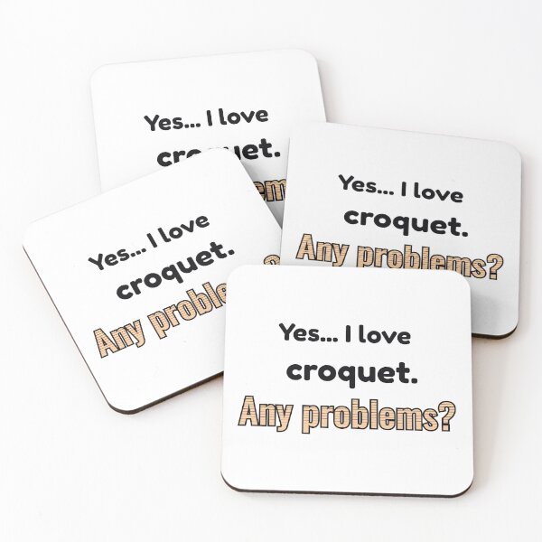 Item preview, I love Croquet designed and sold by cooldesignsalot.