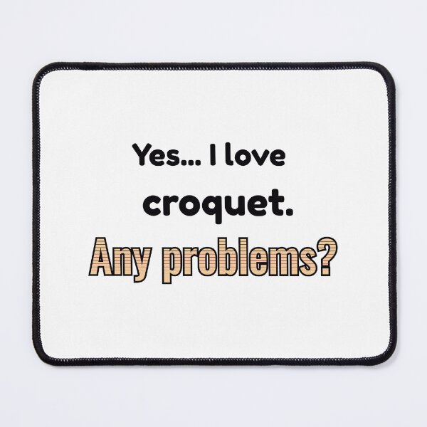 Item preview, I love Croquet designed and sold by cooldesignsalot.