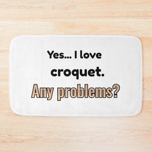 Item preview, I love Croquet designed and sold by cooldesignsalot.