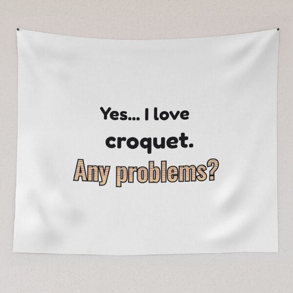 Item preview, I love Croquet designed and sold by cooldesignsalot.