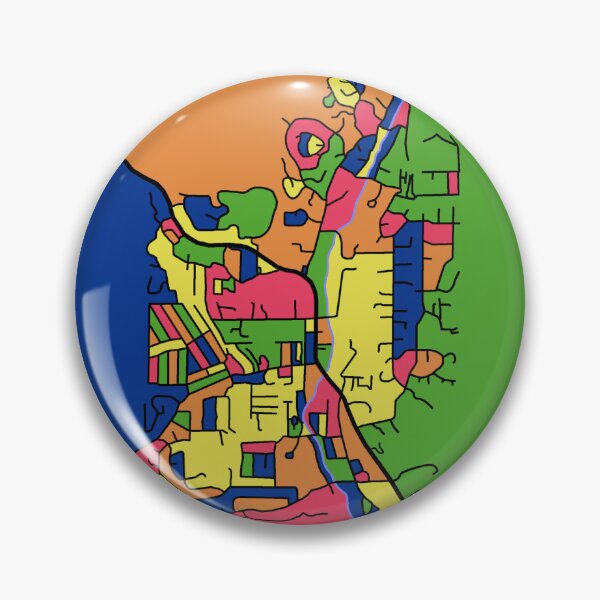 Item preview, Pine, AZ Colorful Map designed and sold by John Mashburn.