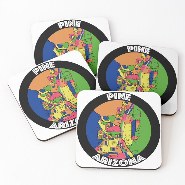 Item preview, Pine, AZ Colorful Map designed and sold by John Mashburn.