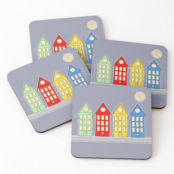 Item preview, 4 Houses of different colors 2 ... designed and sold by AtelierFafard.