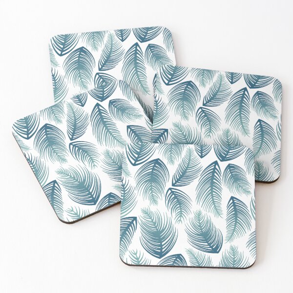 Item preview, Palm Leaves - Blue Ombre designed and sold by Carrie Cantwell Art.