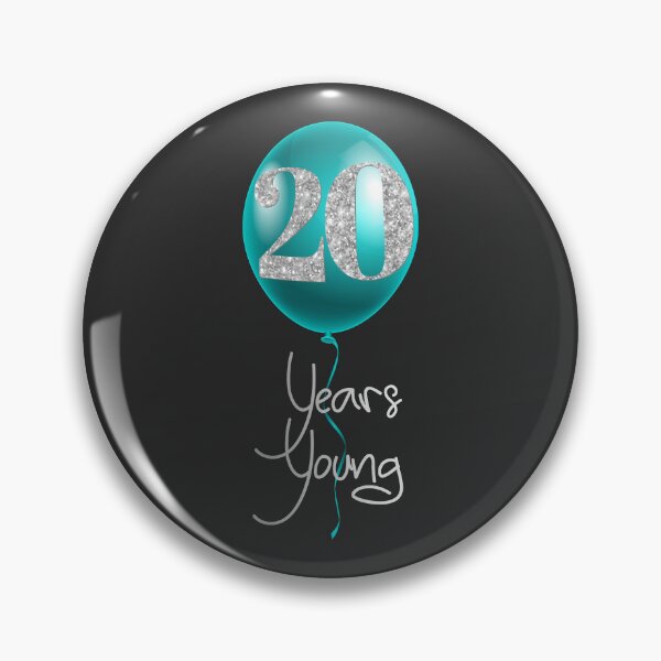 Item preview, 20 Years Young - Turquoise & Silver designed and sold by PawsitiveMum.