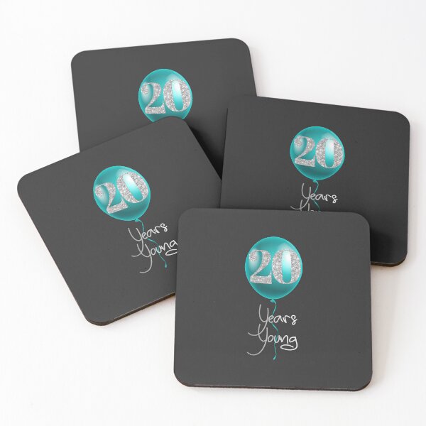 Item preview, 20 Years Young - Turquoise & Silver designed and sold by PawsitiveMum.