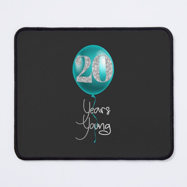 Item preview, 20 Years Young - Turquoise & Silver designed and sold by PawsitiveMum.