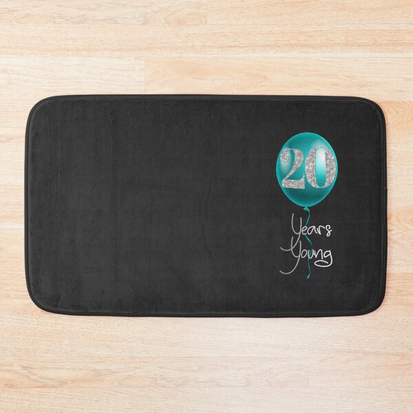 Item preview, 20 Years Young - Turquoise & Silver designed and sold by PawsitiveMum.