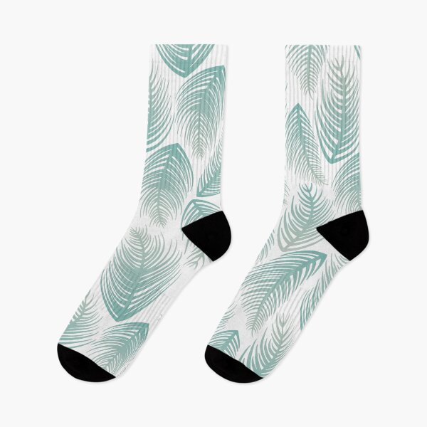 Item preview, Palm Leaves - Pastel Blue Ombre designed and sold by Carrie Cantwell Art.