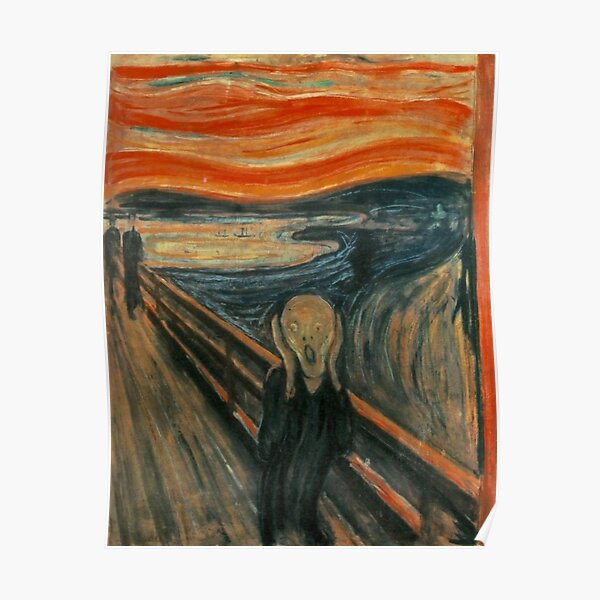 The Scream by Edvard Munch Poster