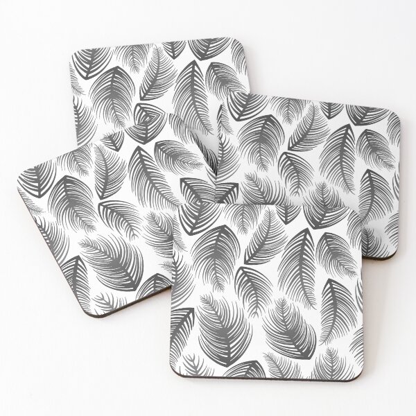 Item preview, Palm Leaves - Gray Ombre designed and sold by Carrie Cantwell Art.