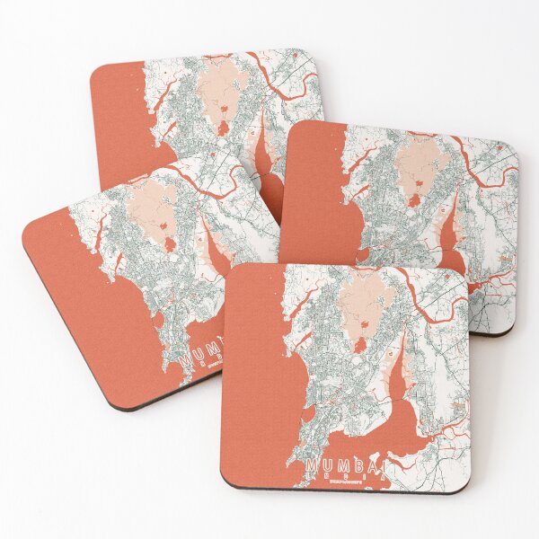 Item preview, Mumbai City Map of India - Bohemian designed and sold by deMAP.