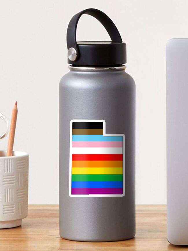 Thumbnail 1 of 3, Sticker, Utah Inclusive Pride designed and sold by Gayesthetic.