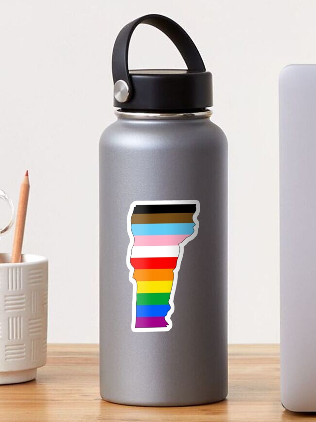 Thumbnail 1 of 3, Sticker, Vermont Inclusive Pride designed and sold by Gayesthetic.