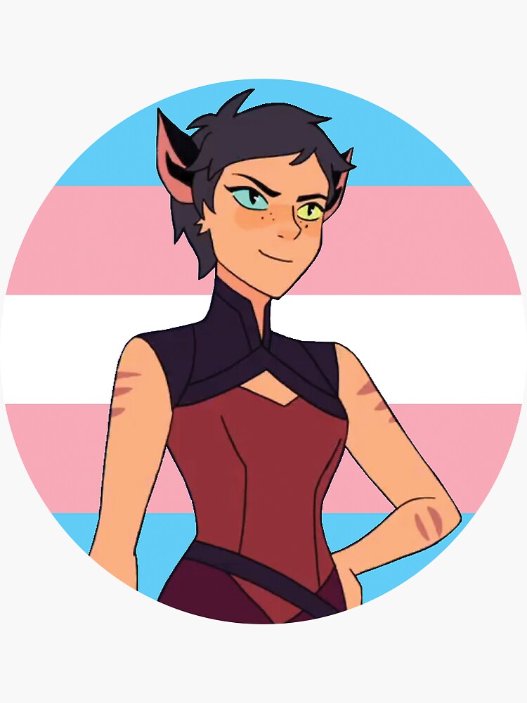 Catra Trans Pride Flag Sticker By Draydex Redbubble 4003