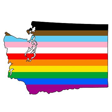 Artwork thumbnail, Washington Inclusive Pride by Gayesthetic