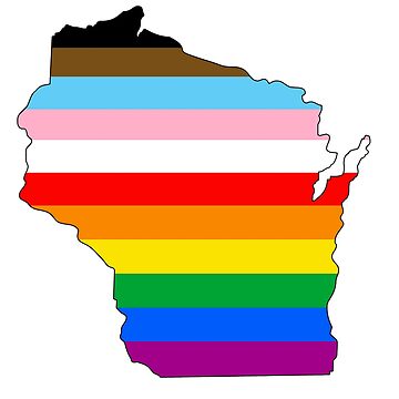 Artwork thumbnail, Wisconsin Inclusive Pride by Gayesthetic