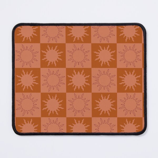 Item preview, Burnt Orange Sun Checkerboard designed and sold by CaseyCara.