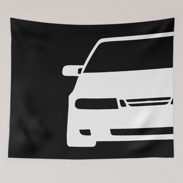 Item preview, Saab 9000 white silhouette designed and sold by EdimDesign.