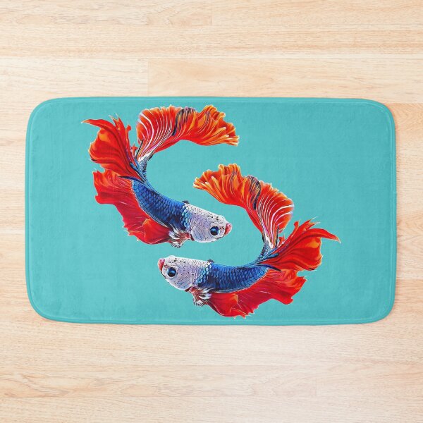 Item preview, Beautiful Dragon Scale Betta Fish - Super Delta Tail Monster Mask Blue Red Betta Fish Breed designed and sold by Cawaiico.