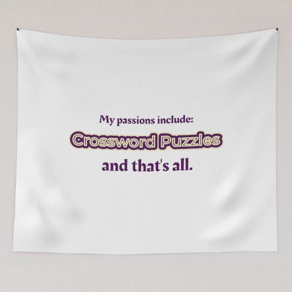 Item preview, Crossword Puzzles is my passion designed and sold by cooldesignsalot.