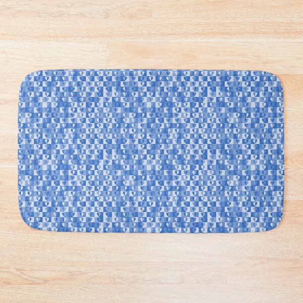 Item preview, Blue split heart pattern. designed and sold by MirBer.