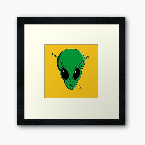 Alien Burt Framed Art Print